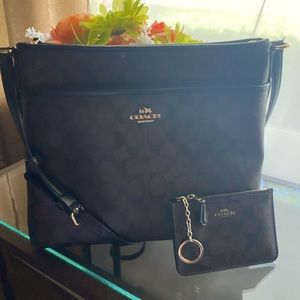 Coach Kitt messenger bag and mini skinny id case